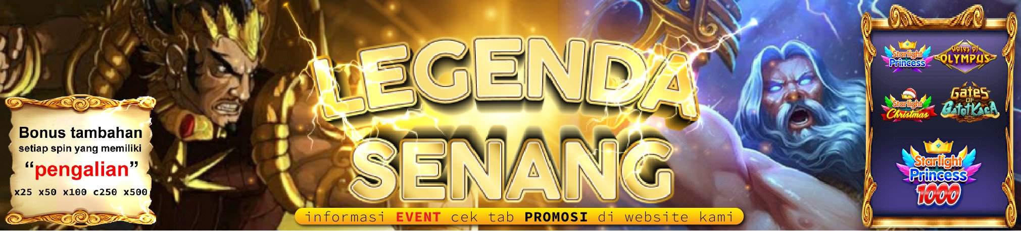 bonus slot legenda senang